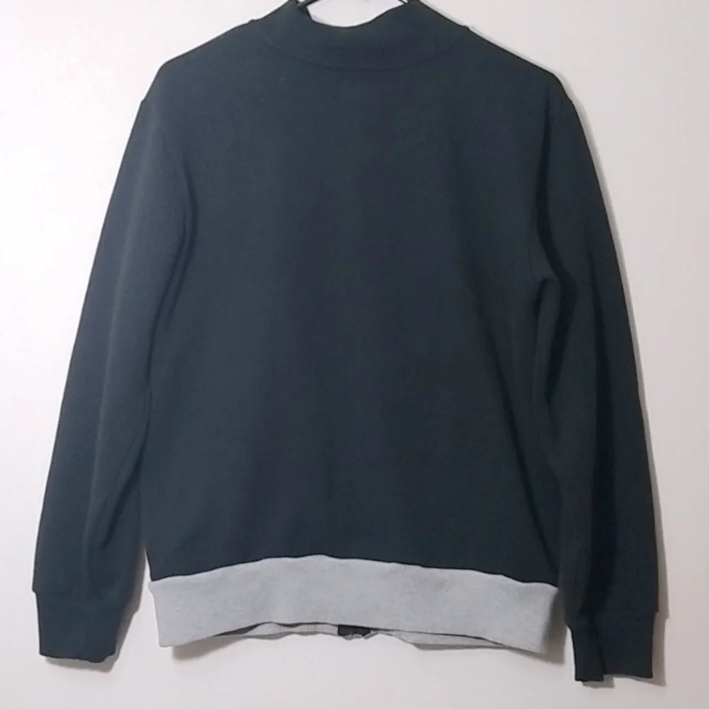 [Converse] Chevron Zip-Up Bomber Jacket - Black/Gray/White - Youth Sz XL (13-15) - Picture 3 of 5